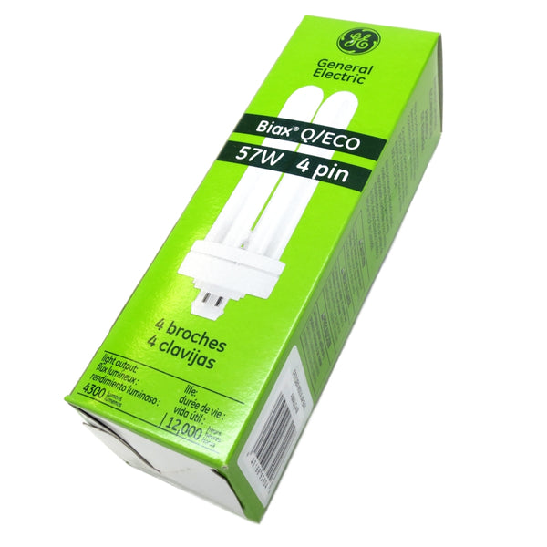 93404 GE F57QBX850A4P/EOL Ecolux Biax T4 57W 4 Pin CFL Lamp