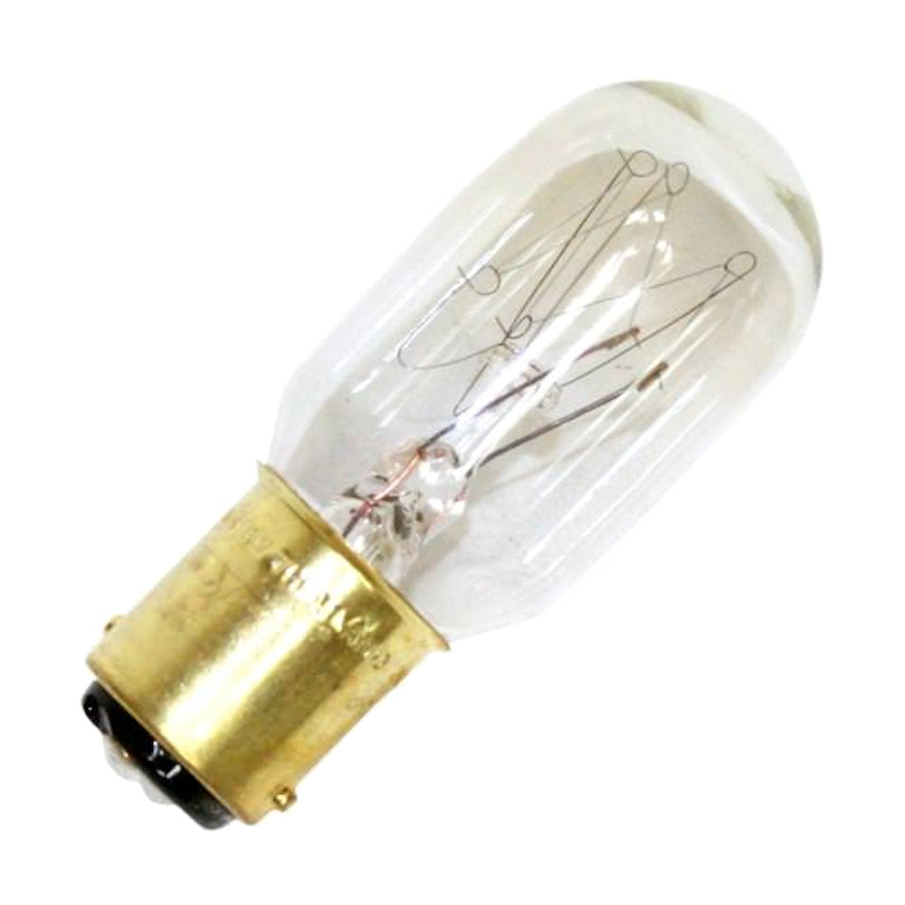 14741 GE 25T7DC 25W 120V BA15d T7 Clear Glass Lamp