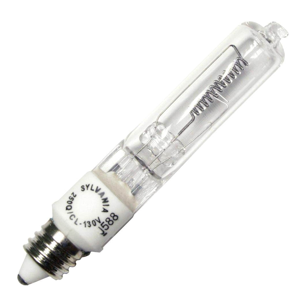 58764 Sylvania 250W 130V E11 T12 Clear Halogen Lamp