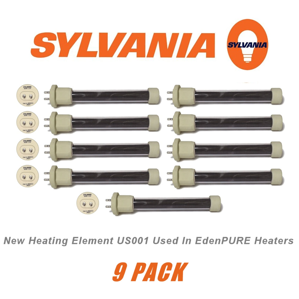 58911 US001 (500W) Sylvania T6 115V EdenPURE 9 Pack Infrared Heater Element