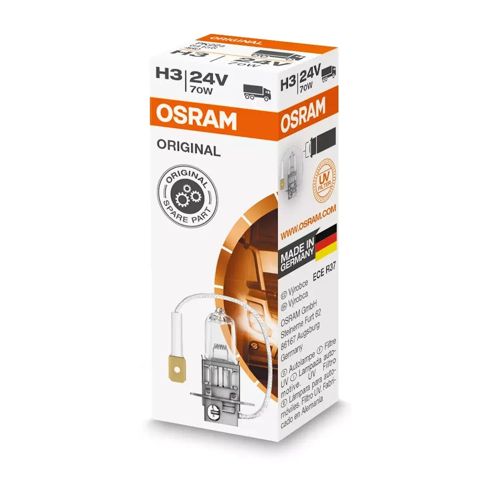 64156 Osram 31415 H3 24V 70W PK22s Clear Halogen Truck Lamp