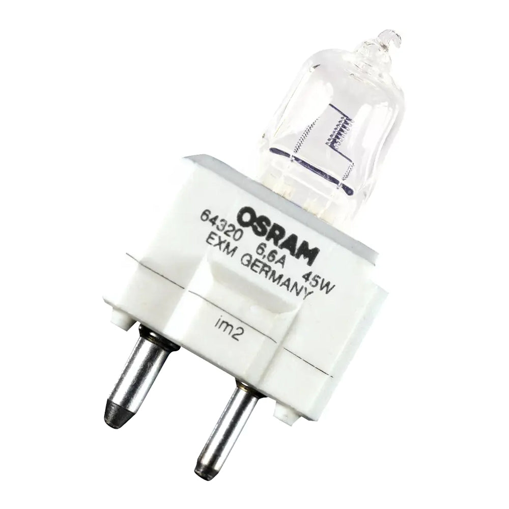 64320 58846 Osram EXM 45W 6.6A GZ9.5 Clear Halogen Lamp