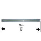 Lutema BluLED 2 Feet / 24 Inches / 60cm T8 613 Fluorescent Replacement LED Lamp Tube - CLEAR (9W / 144 LED / G13 / 6000k-6500k / 85V~285V / 50Hz~60Hz) (MITLEDLP01)