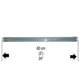 Lutema BluLED 2 Feet / 24 Inches / 60cm T8 613 Fluorescent Replacement LED Lamp Tube - CLEAR (9W / 144 LED / G13 / 6000k-6500k / 85V~285V / 50Hz~60Hz) (MITLEDLP01)