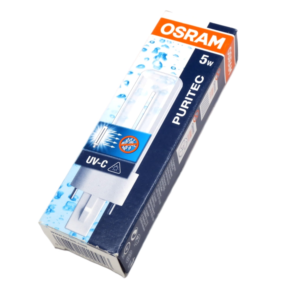 23396 Osram HNS S 5W 35V G23 Clear UV-C Germicidal Lamp