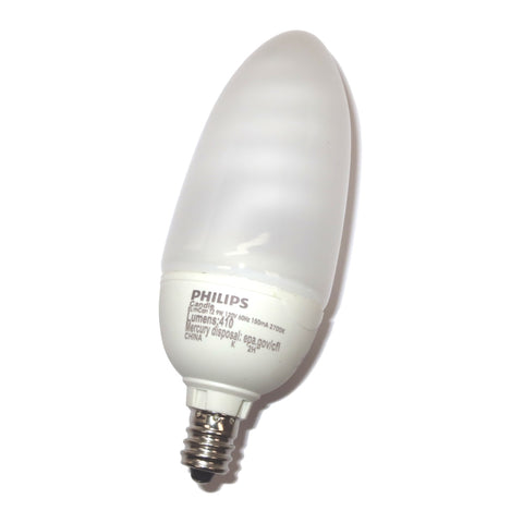 417410 Philips EL/mCan T2 9W 6/1 Candelabra Warm White Lamp