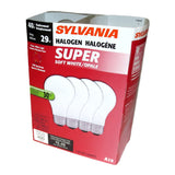 52190 Sylvania 29AHALSSW4 120V 29W Frosted Halogen Bulb 4 Pack