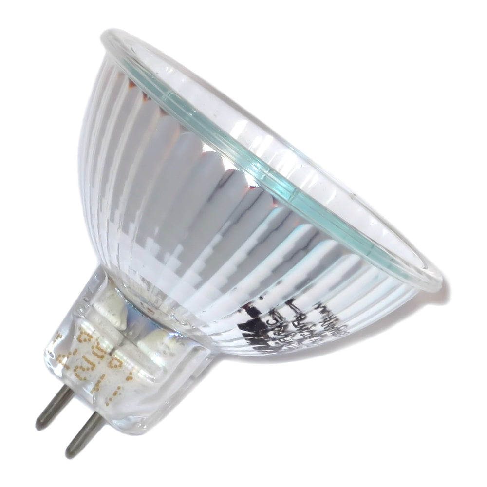 58302 Sylvania BAB C 20W 12V MR16 Clear Halogen Lamp with Cover Glass