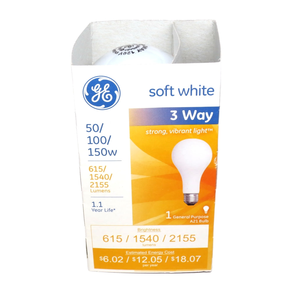 97494 GE 50/100/150-1PK 150W 120V A21 3 Way Frosted Bulb