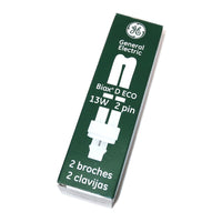 97588 GE F13DBX23/835/ECO Ecolux Biax 13W 2 Pin Retail Display Office Compact Fluorescent Lamp
