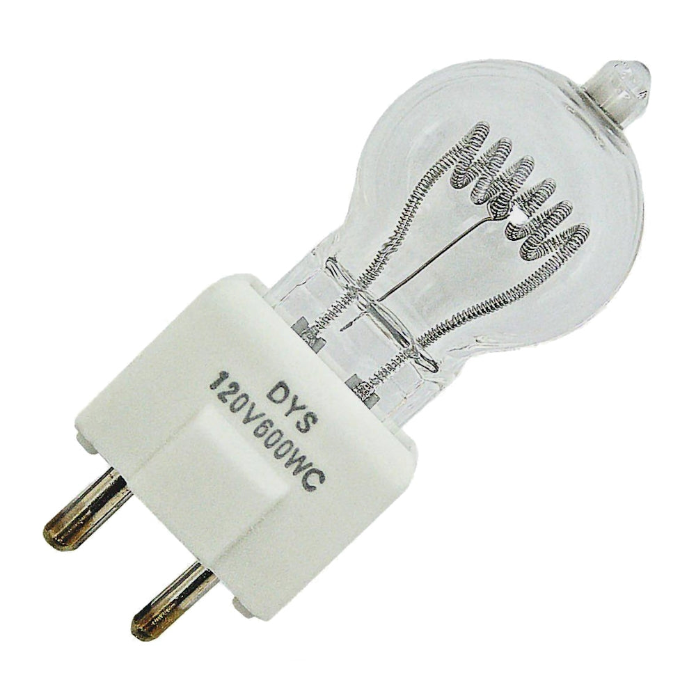 1000251 Ushio DYS/DYV/BHC 600W 120V GY9.5 Clear Halogen Lamp