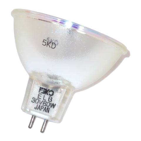 02390 Eiko ELB 30V 80W MR16 GX5.3 Halogen 8mm Projector Lamp With Reflector