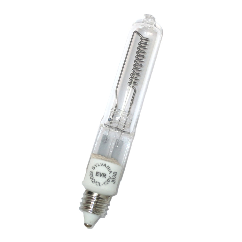 58766 Sylvania EVR 500W 120V T4 Clear Tungsten Halogen Lamp