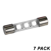 FL1WW Warm White 8V 23mA 3 SMD LED Fuse Lamp 7 PACK