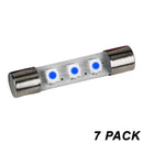 FL3IB Ice Blue 8V 23mA 3 SMD LED Fuse Lamp 7 PACK