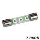 FL4EM Emerald 8V 23mA 3 SMD LED Fuse Lamp 7 PACK