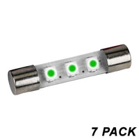 FL4EM Emerald 8V 23mA 3 SMD LED Fuse Lamp 7 PACK