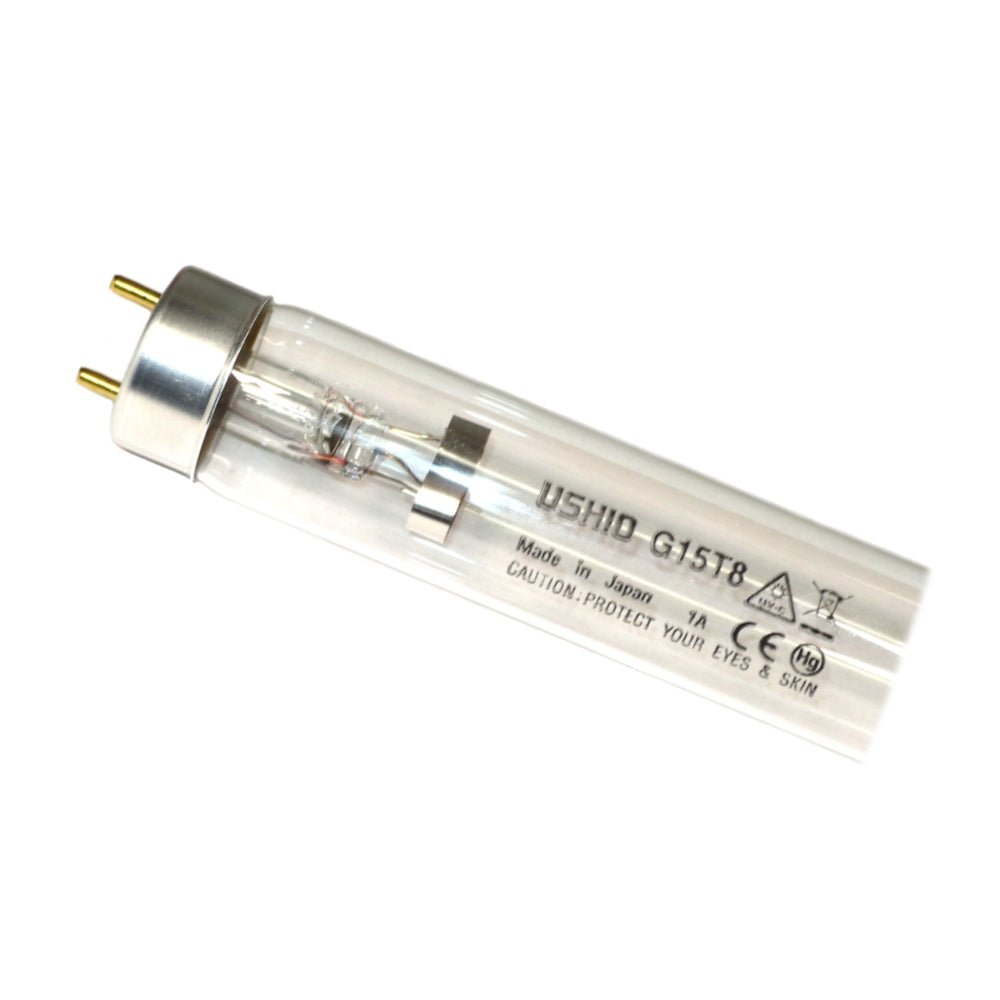 3000007 Ushio G15T8 15W 55V G13 Clear UV-C Germicidal Low Pressure Lamp