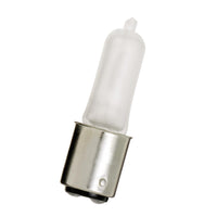 S1982 Satco 50W JD 120V T4 BA15d Frosted Halogen Lamp